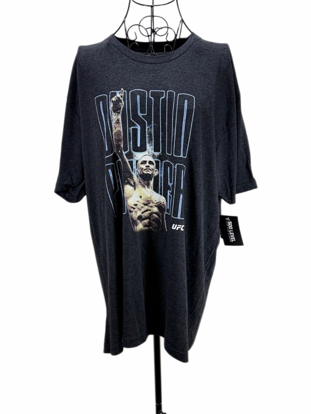 UFC Black Dustin Poirier Graphic T-Shirt